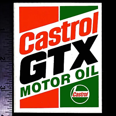 CASTROL GTX Motor Oil - Original Vintage 1970's Racing Decal/Sticker B • $4.95