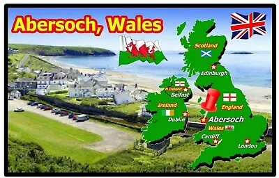 £2.45 • Buy Abersoch, Wales - Souvenir Novelty Fridge Magnet - New / Sights / Flag / Gifts