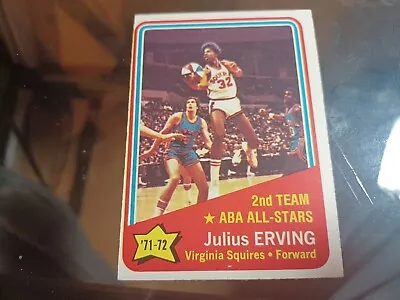 1972-73 Topps Basketball Julius Erving #255 HOF Virginia Squires • $8