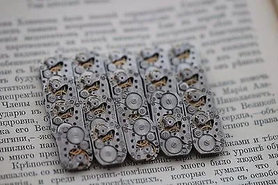 Movements Mechanisms Watch Parts Rectangle 18 Mm Luch Steampunk 10 Pcs Art  • $15.20