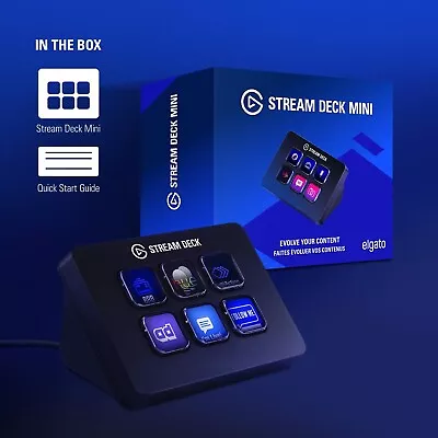 Elgato Stream Deck Mini – Compact Studio Controller 6 Keys MacOS And WINDOWS • $163.96