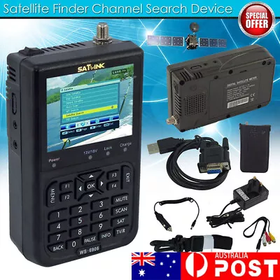 Digital Satellite Finder Meter 3.5 Inch LCD Digital Display TV Antenna V8 Finder • $108.89
