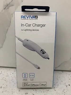 Reviva In Car Charger For Lightning Devices For I Phone I Pad I Pod 12V &24V • £5.39