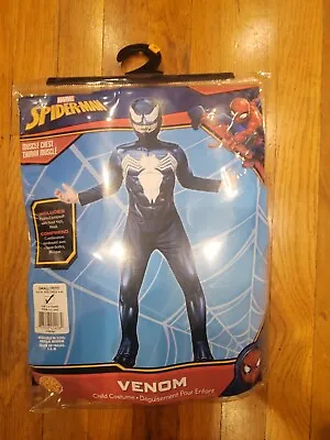 Rubies Agent Venom Spiderman Costume Size Small 3-4 Y Boy Black Marvel Superhero • $49