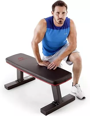 Marcy Deluxe Versatile Flat Bench Workout Utility Bench With Steel Frame Black • $149