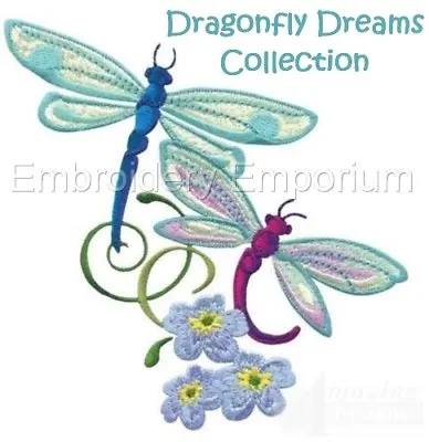 Dragonfly Dreams Collection - Machine Embroidery Designs On Usb 4x4 & 5x7 • £19.95