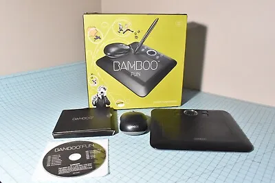 WACOM BAMBOO FUN CTE450K USB Drawing Tablet With Mouse Black UNTESTED • $20