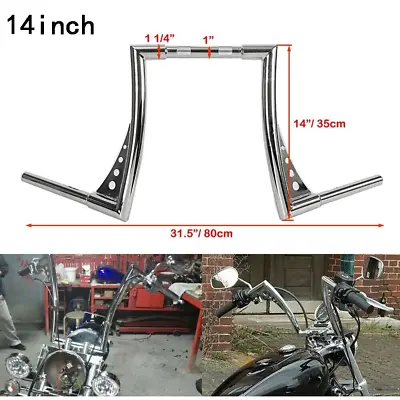 14  Rise Ape Hangers Handlebar  For Yamaha Road Star Virago V-Star 1100/1300 • $118.99