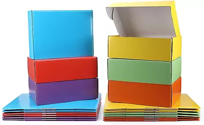 Colors Medium Blue Shipping Boxes Corrugated Cardboard Literature Mailer Boxes S • $32.18