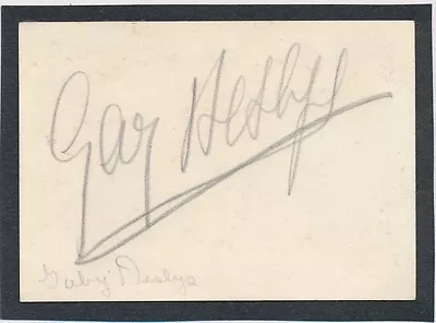 1906 GABY DESLYS Famous Dancer/Actress Vintage Signature Autograph Card • $89.95