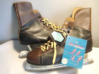 Vintage....Pair..Sear's...Naugalon...Ice..Hockey....Skates...Size...11...Canada • $35