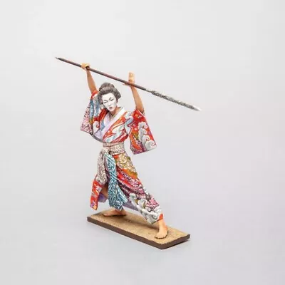 1/18 90mm Resin Figures Model Kit Female Samurai Warrior Unpainted Unassembled • $25.12