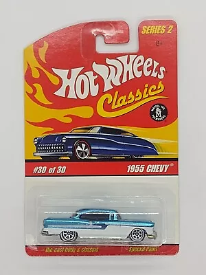 Hot Wheels ~ 1955 Chevy ~ 2006 Classics Series 2 #30 Of 30 Specrtraflame Blue • $7.99