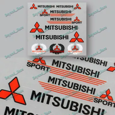 Car Door Window Laptop Case Vinyl Decal Sticker For Mitsubishi - 8pcs (Set) • $9.68