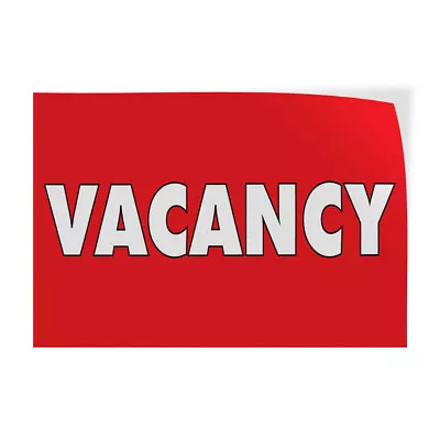 $36.99 • Buy Decal Stickers Vacancy Outdoor Advertising Printing Vinyl Store Sign Label