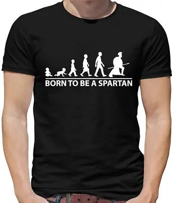 Born To Be A Spartan Mens T-Shirt - Sparta - Soldier - 300 - Film - Movie • £13.95