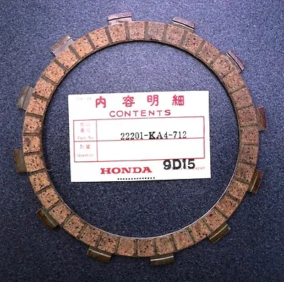 Genuine Honda Clutch Plate Friction Cr250 Cr480 Cr500 22201-ka4-712 • $14