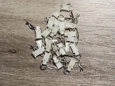 20 Pack Of Silver RC Body Clips And  Clear  Pull Tabs • $10.99