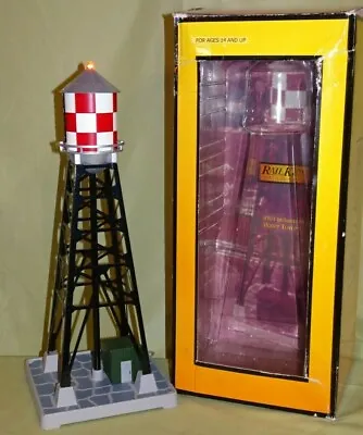 MTH 30-9029 Checker Board #193 Style Industrial Water Tower W/Beacon Wks/ Lionel • $60