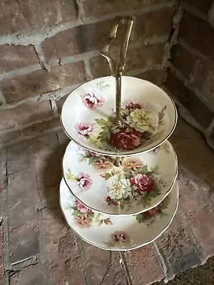 Royal Staffordshire 3 Tier Floral Cake Stand • $120