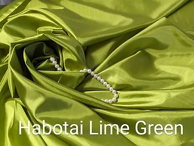 $3.97 • Buy Silk Habotai Lining Lime Green  60  Wide By Yard , Blouse, Scarves, Lingerie.