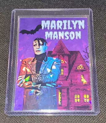 Marilyn Manson Spooky Custom Holofoil Prizm Trading Card • $8.49