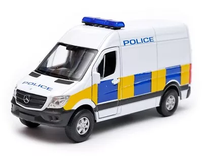 Mercedes-Benz Sprinter PanelVan Police Car Model Metal Diecast Toy 1:34-1:39 • £11.75