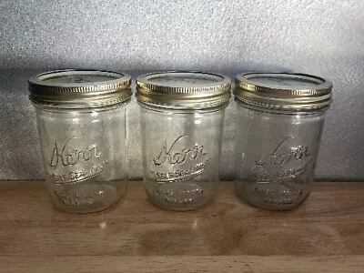 Mason Jars-kerr-lot Of 3-#425558-with Lids • $14.99