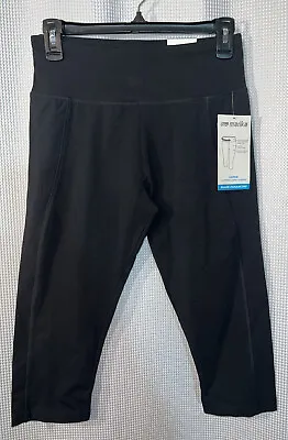 NWT MARIKA CARRIE SPORT Women’s Black Slimming Capri Leggings Medium 8-10 N94 • $18.90