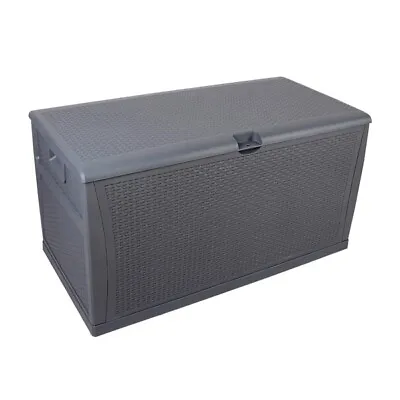 120gal 460L Outdoor Garden Plastic Storage Deck Box Chest Tools Cushions Toys Lo • $136.35