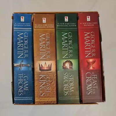 Game Of Thrones A Song Of Ice And Fire By George R.R. Martin Books 1-4 Box Set • $16.99