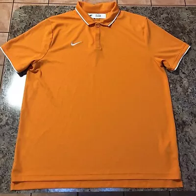 Nike Miami Dolphins Dri-Fit Polo Shirt Team Issued Kolby Smith Orange Men's XL • $24.99