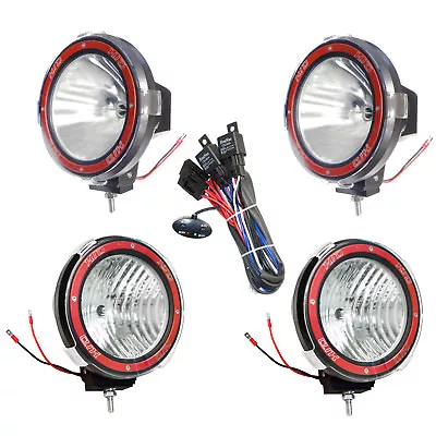 4pcs 7 Inches 4x4 Off Road 6000K 55W Xenon HID Fog Lamp Light Spot+Flood Relay-4 • $159.99