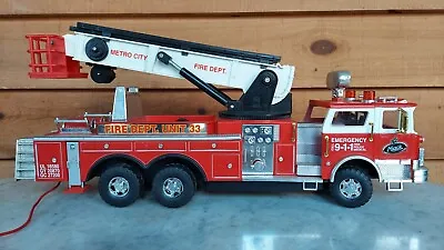 Rc Mack Fire Truck Toy Fire Truck With Ladder - For Parts Or Repair • $29.99