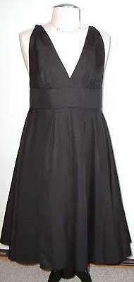 Nwot J. Crew Black Cotton Cady Janey Sun Dress Sz 12 • $149.99