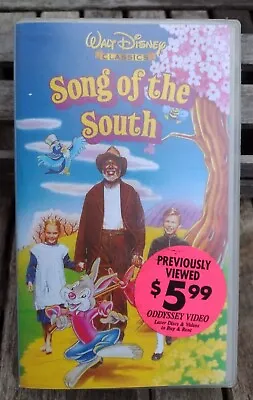 $74.99 • Buy Song Of The South - US Compatible - VHS - Disney - Splash Mountain