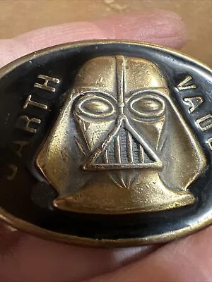 Darth Vader Lee Jeans Vintage Kids Belt Buckle 1980 Star Wars Solid Brass Vintag • $29