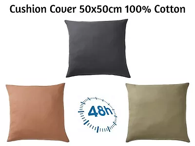 £5.98 • Buy Ikea Cushion Cover 50x50cm 100% Cotton  NEW 