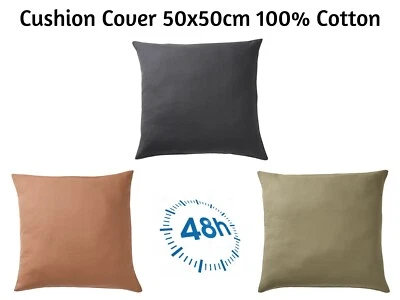£5.98 • Buy Ikea Cushion Cover 50x50cm 100% Cotton  NEW 