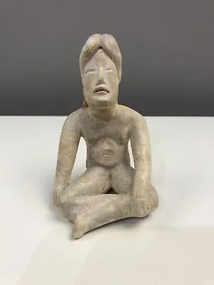 Vintage ALVA MUSEUM REPLICA ANCIENT MEXICO OLMEC SEATED FIGURE • $39.95