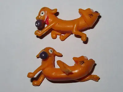 2 Catdog Cat Dog Mini Figurines Nickelodeon Gumball Vending Machine Toys • $9.99