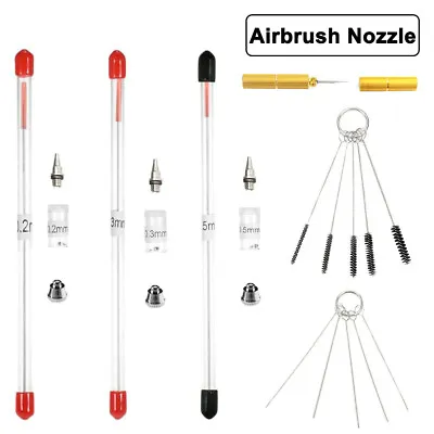 £11.05 • Buy 0.2/0.3/0.5mm Airbrush Nozzle Needle For Airbrushes Spray Gun Maintenance Tool