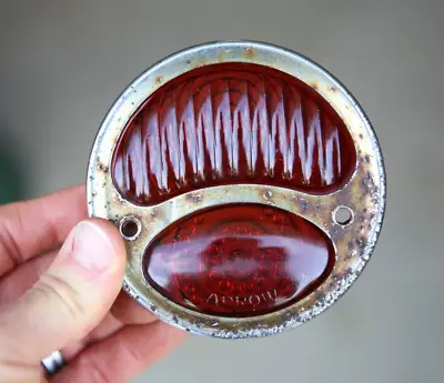 $79.99 • Buy Vintage Taillight Glass Lens License Plate Topper Car Motorcycle Auto Accessory