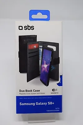 SBS Duo Book Case For Samsung Galaxy S8+ PLUS Magnetic Cover System With Wallet • £1.99