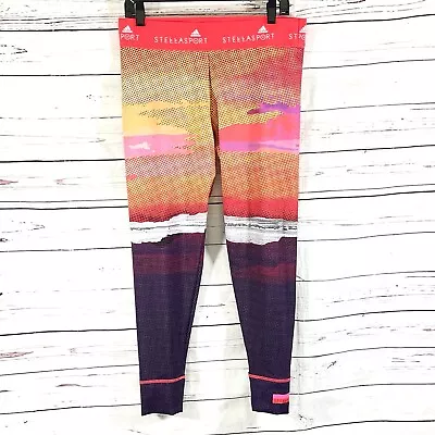 Adidas Stella McCartney Pants Women’s L Legging Sunset Sunrise Print Stellasport • $73