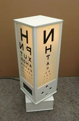 £395 • Buy Optician's  Freestanding Eye Test Light Box - Cool Lamp, Funky Home Decor 4 Side