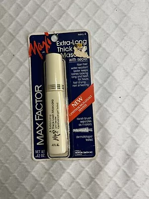 Max Factor Maxi Extra Long Thick Mascara Navy Vintage Discontinued • $33.96