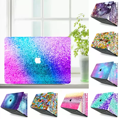 Bling Diamonds Crystal Rubberized Matte Hard Case +Key Cover For Macbook Air Pro • $14.39