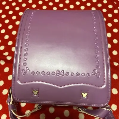 Randoseru Japanese School Bag  Kid's Backpack Minnie Disney Purple • £83.69