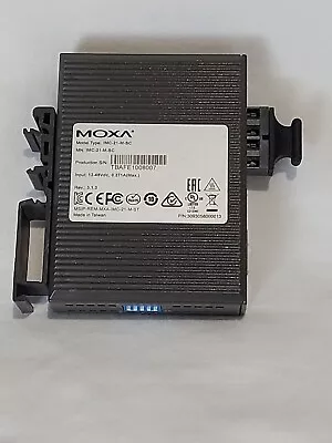MOXA IMC-21-M-SC Industrial Media Converter.  INPUT: 12-48V DC - NEW Never Used  • $118.98